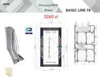 Drzwi aluminiowe przeszklone CIEPŁE 1124 x 2100 Drzwi wejściowe