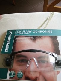 Nowe okulary ochronne z lampkami LED.