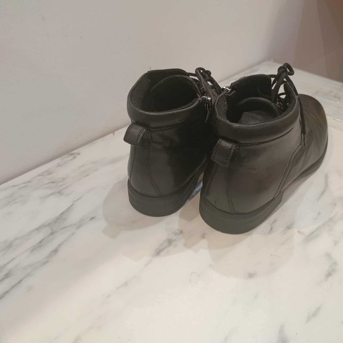 Buty ocieplane skórzane męskie Cesare Cave