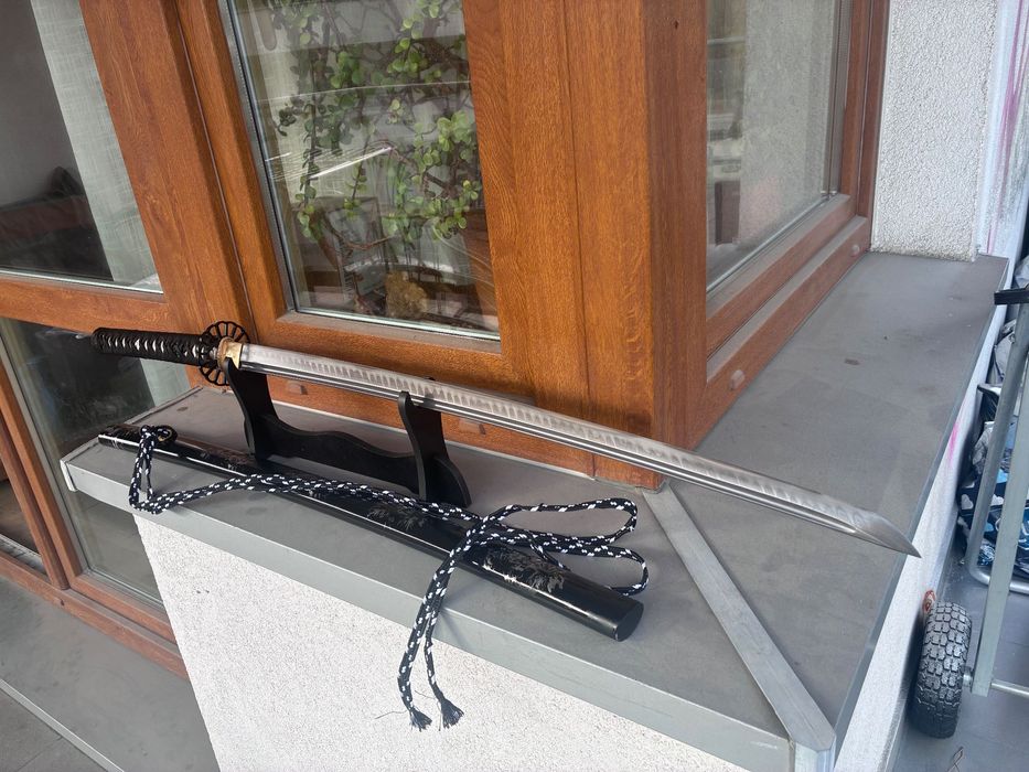 Katana Bryzgający Hamon Koreańska