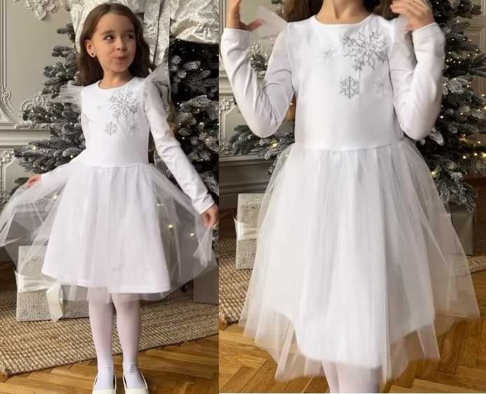 Плаття Сніжинка багато різних моделей 98-134см НОВІ