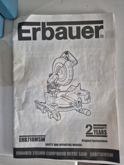 PIŁA UKOŚNICA ERBAUER model ERB718MSW 1800W jak nowa!