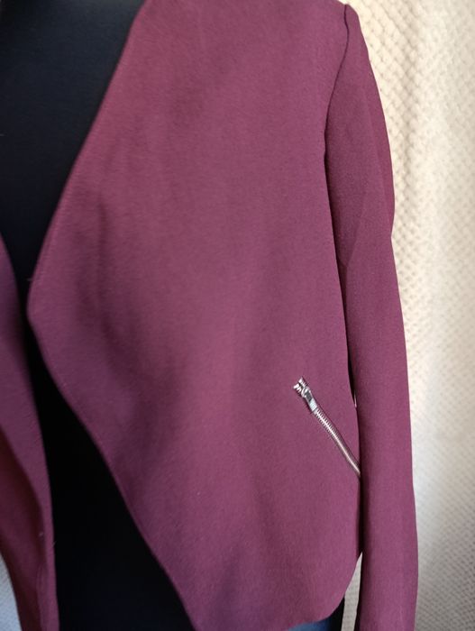 Żakiet bordo hm 34