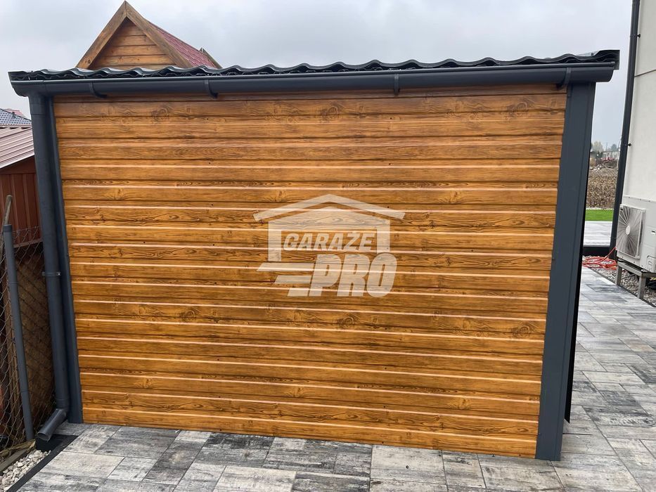 Domek Ogrodowy 3x3 Drzwi Okno rynny Blachodachówka  Antracyt GP233