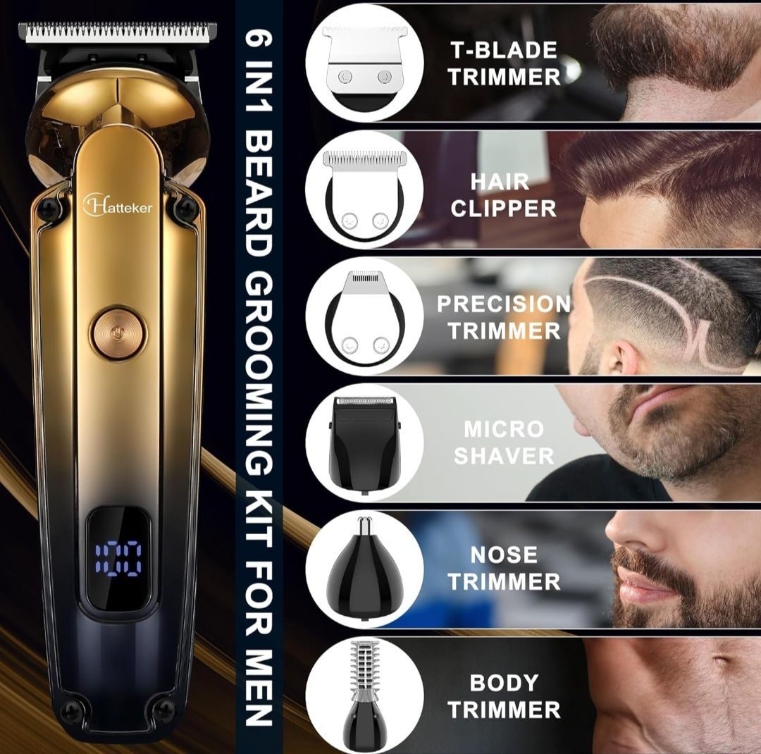 Hatteker Beard Trimmer maszynka do strzyżenia włosów