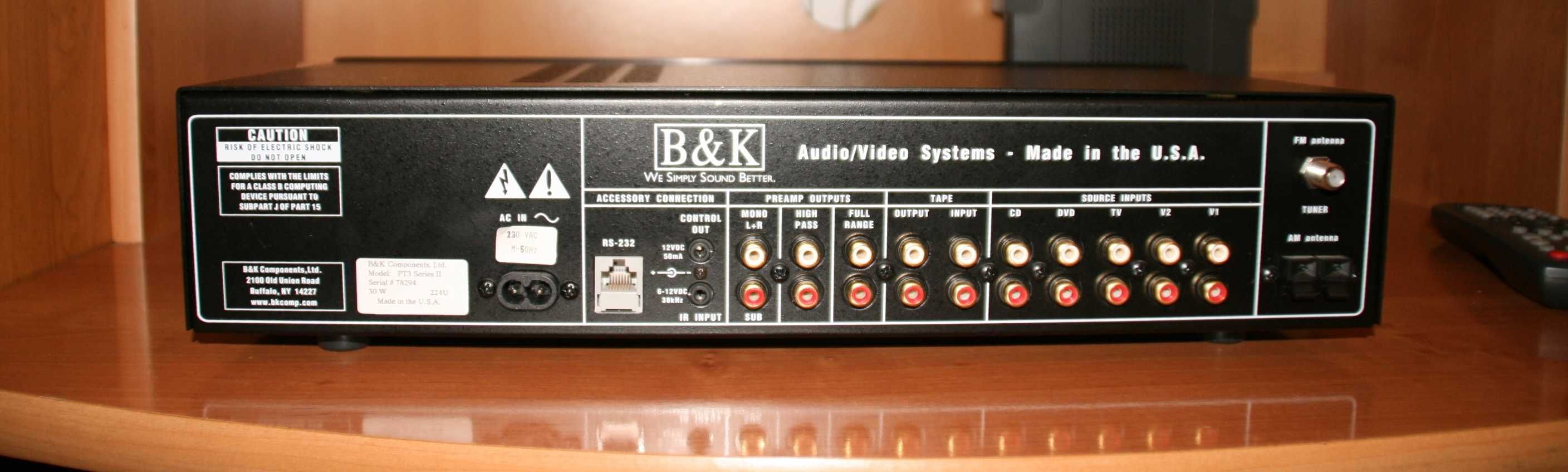 Wzmacniacz i przedwzmacniacz stereo | B&K Components | Made in USA