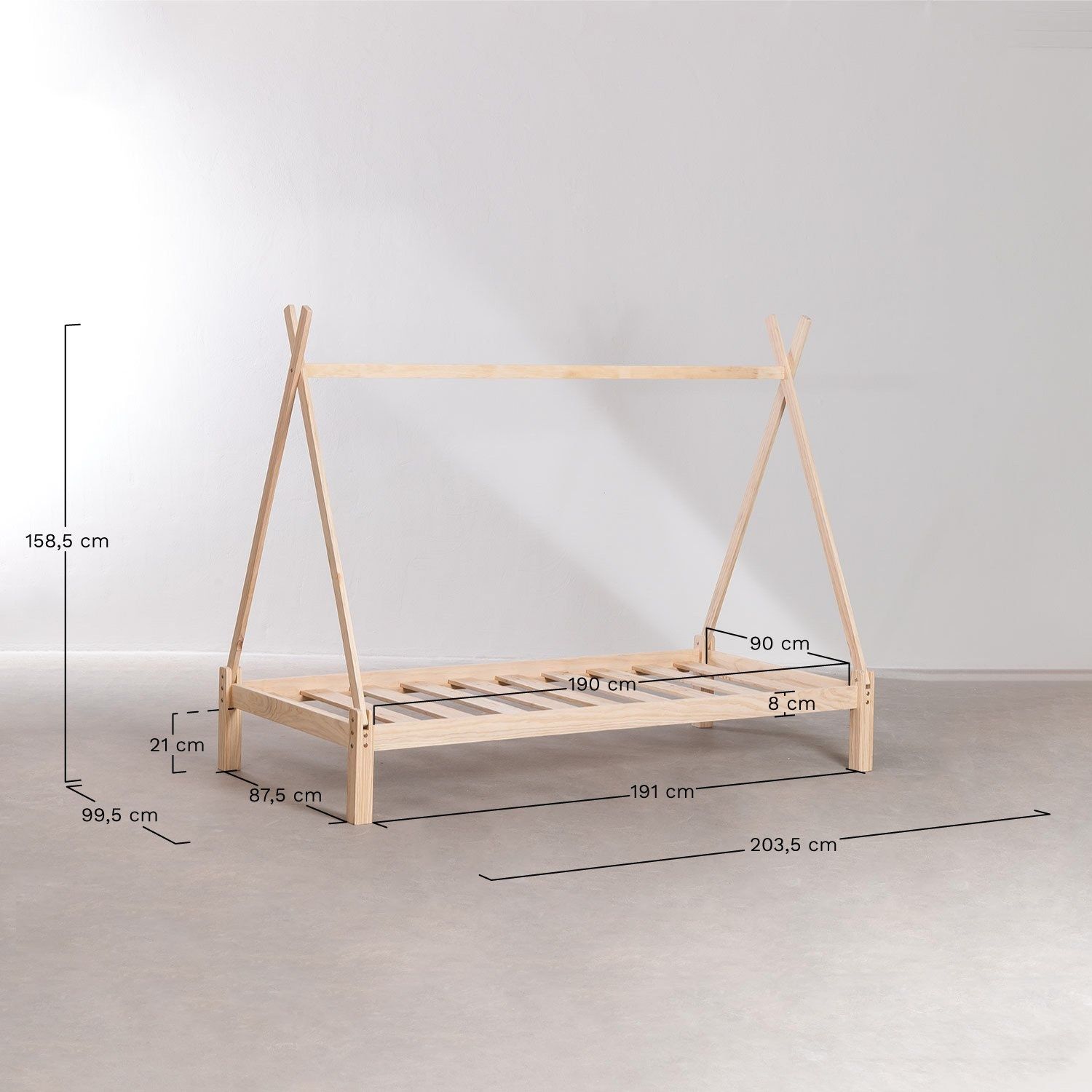 Cama Montessori com gavetão