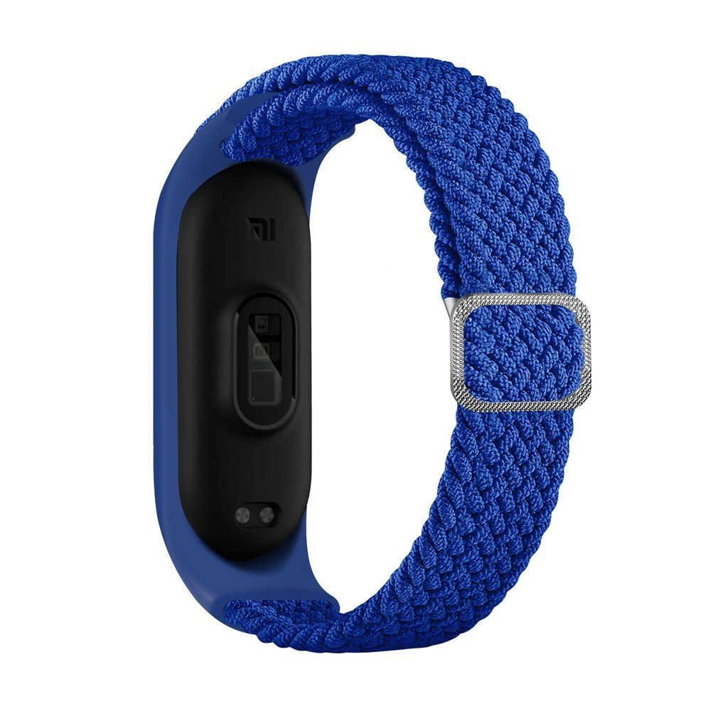 Opaska Xiaomi Mi Band 7 / 6 / 5 / 4 / 3 pleciony materiałowy niebieski