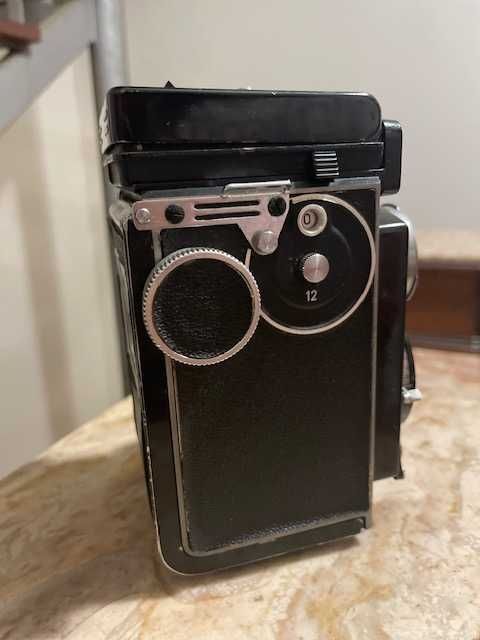 Rolleicord Vb Schneider-Kreuznach Xenar 1: 3.5/75 com Estojo