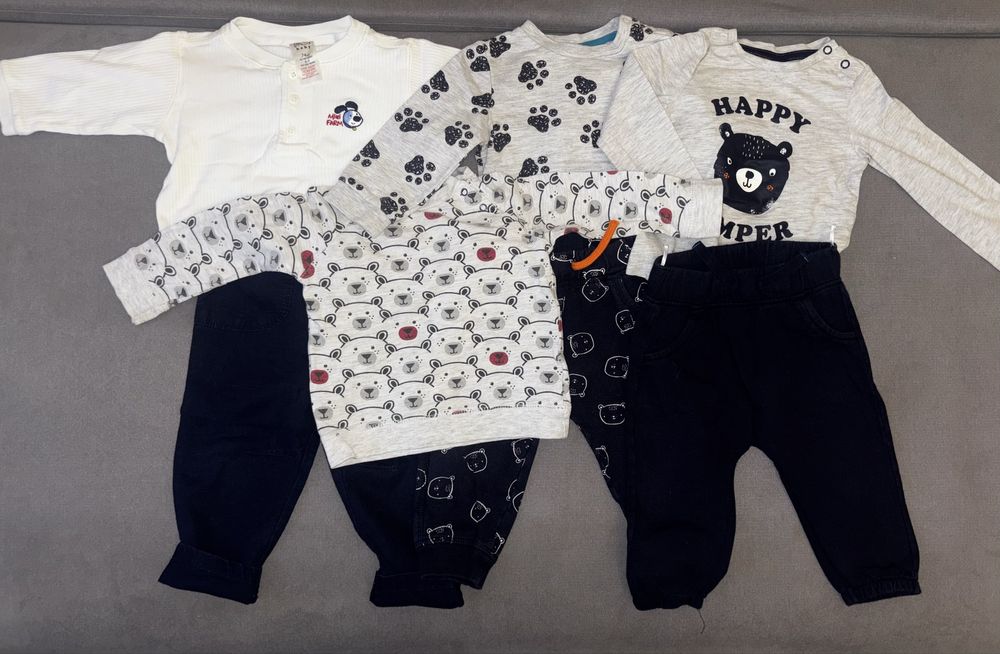 Koszulki dresy zestawy c&a  74 80