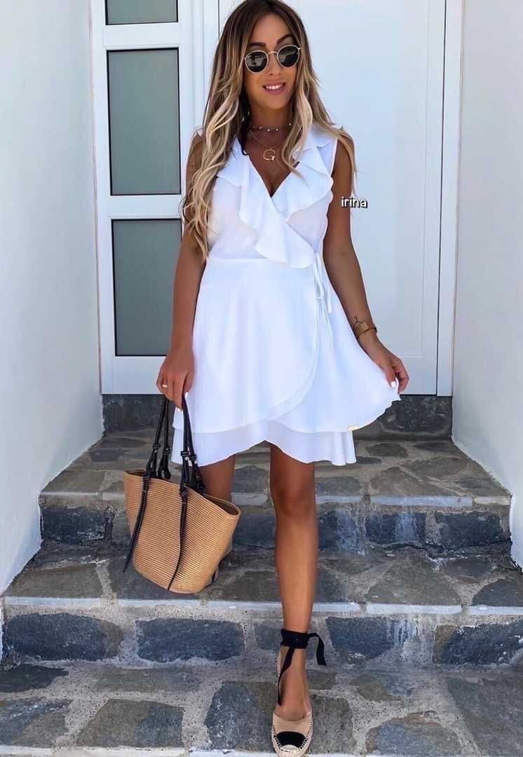 Хит! модное летнее платье на запах есть 3 цвета + подарок