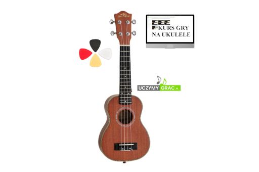 -15% UKULELE sopranowe ArsNova AN-100S NT +3 kostki WYPRZEDAŻ !!!