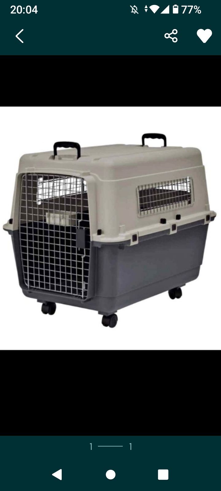 Vendo duas transportadoras para animais grande porte.