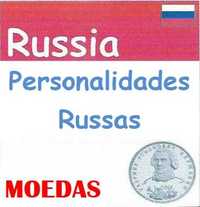Rússia - - - "Personalidades Russas" - - - - - Moedas