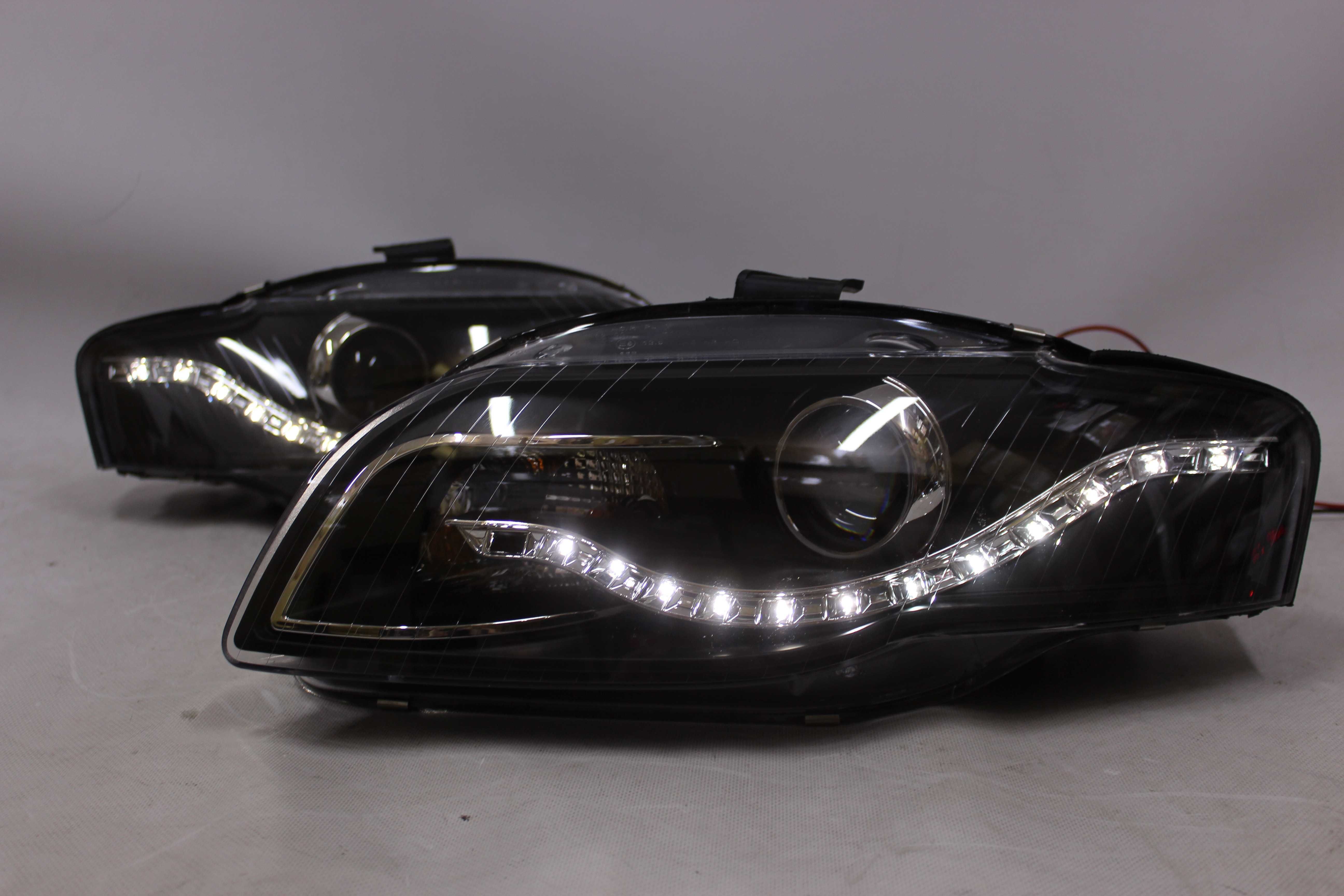 Lampy reflektory przednie przód AUDI A4 B7 04-08 LED BAR NEON IGŁA
