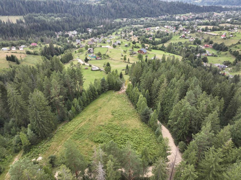 Земельна ділянка 0,34 га, с.Микуличин (панорама, ліс навколо)