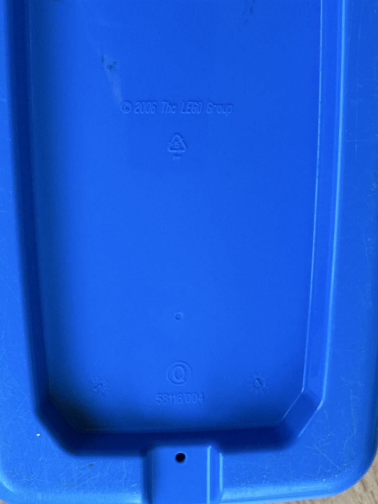 LEGO duże pudełko  na klocki  Box  z zestawu 6166 niebieskie