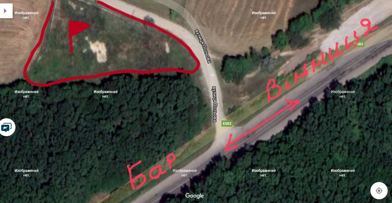 Терміново продам фасадный участок под коммерцию вдоль  Барського шосе