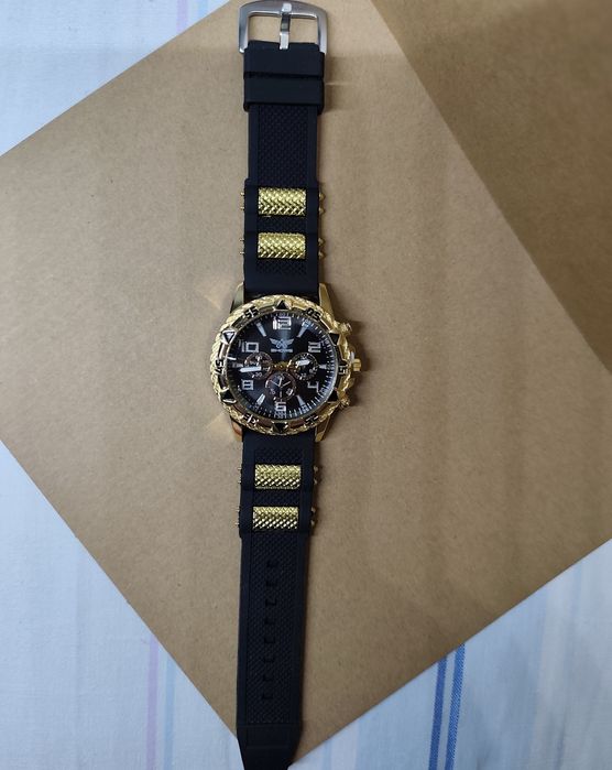 Чоловічий годинник з хрестиком і браслет