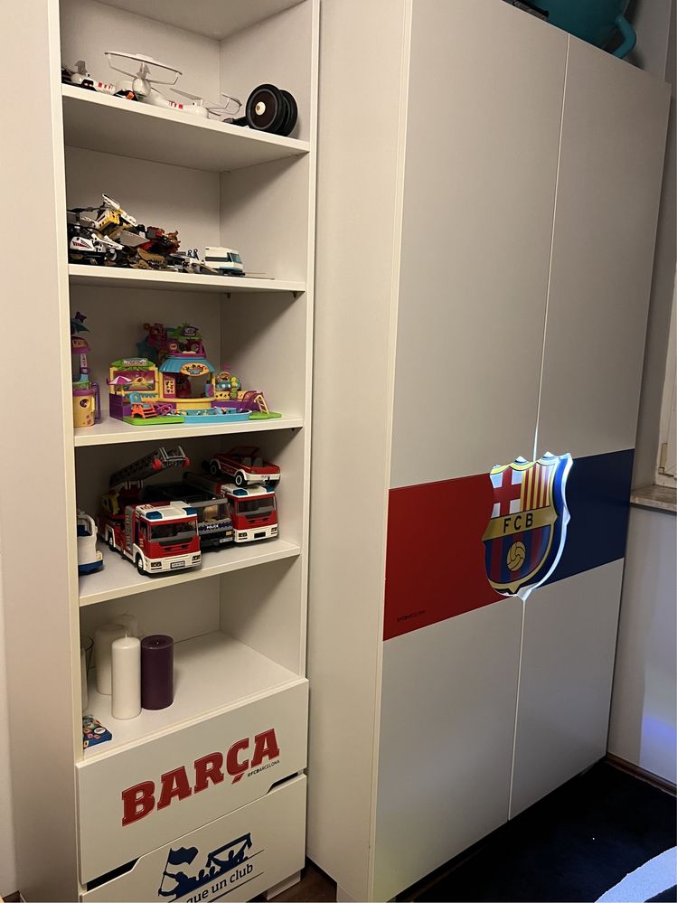 Meblik FC Barcelona Meble dla dzieci szafa,regał z 2 szuflady.