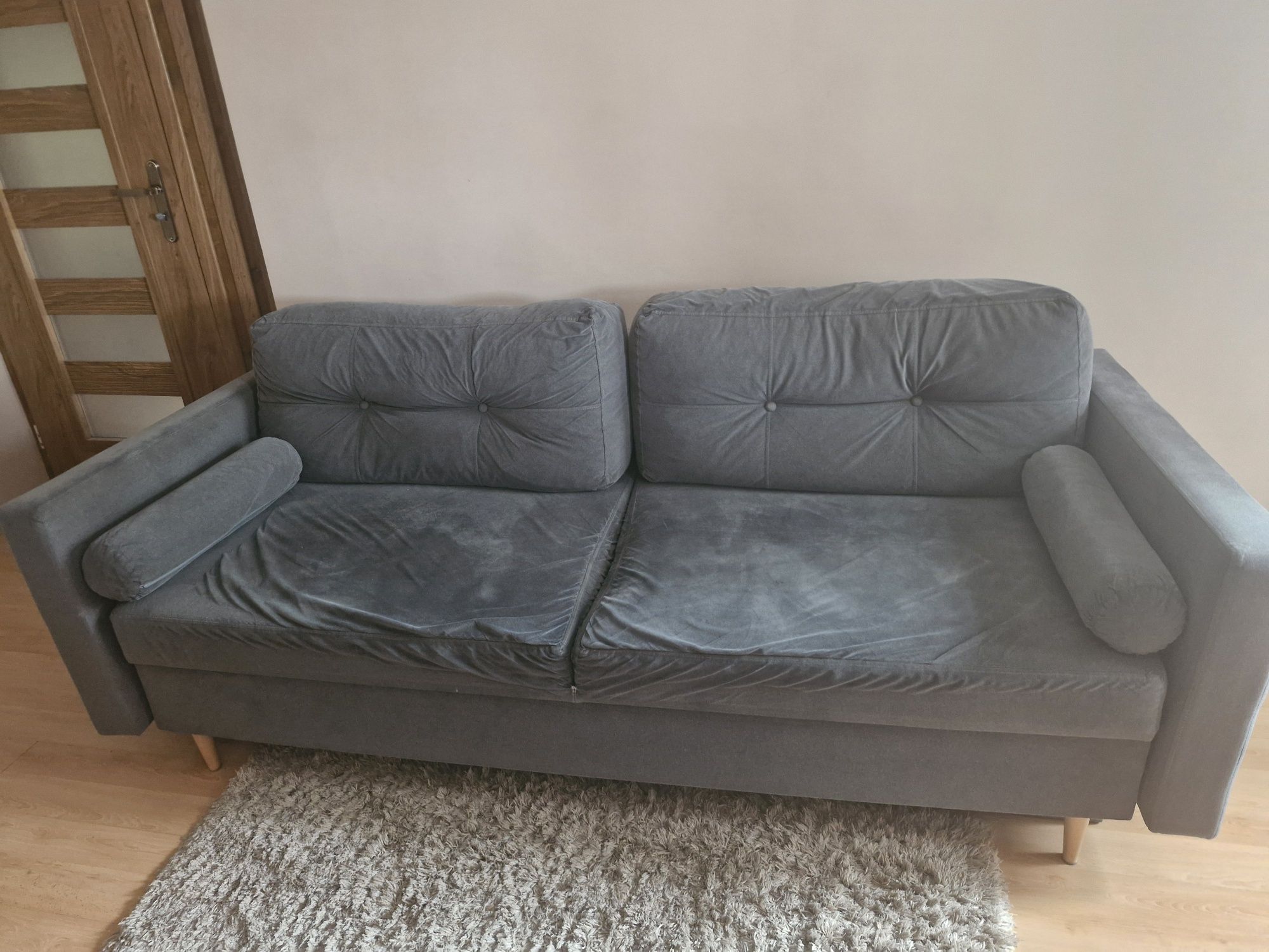 Sofa szara 3 osobowa funkcja spania