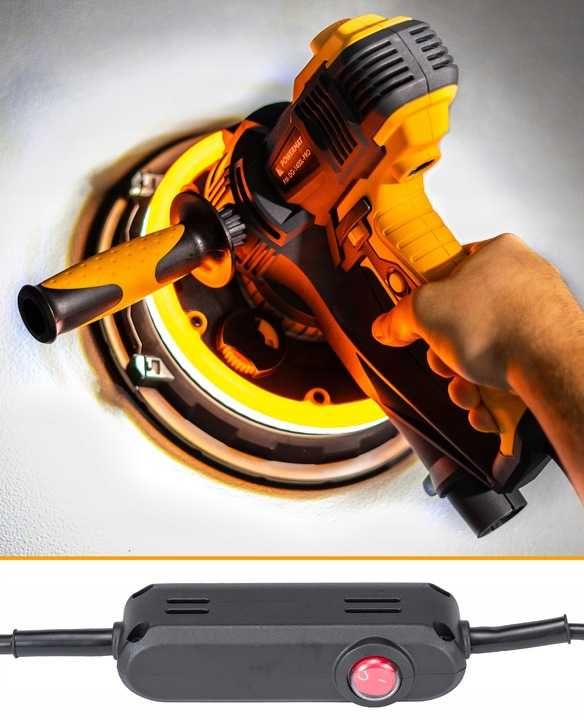 Szlifierka do GIPSU Gładzi Tynków 1400W Papier LED DG-1400L-PRO PM0688