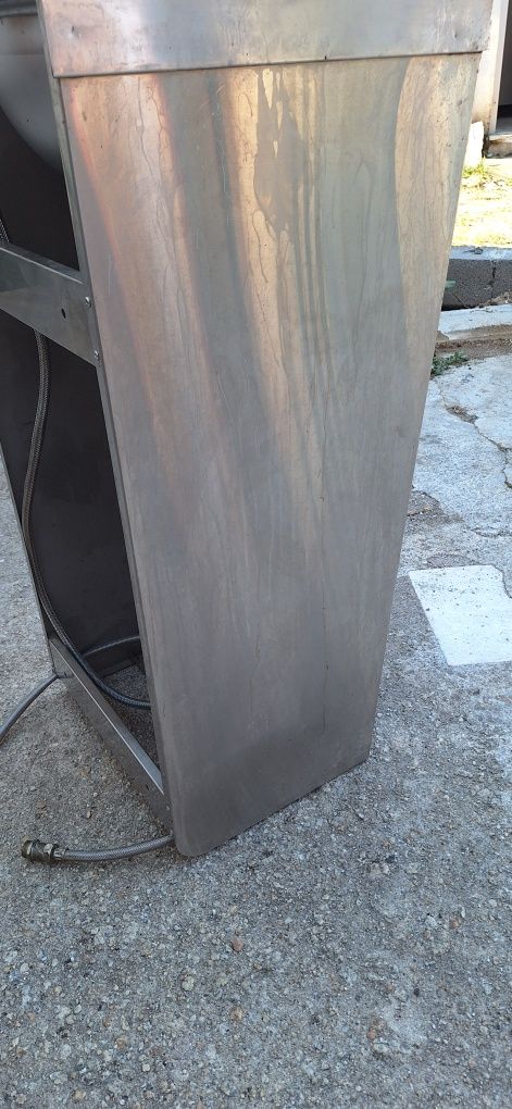 Pia com pedal- inox