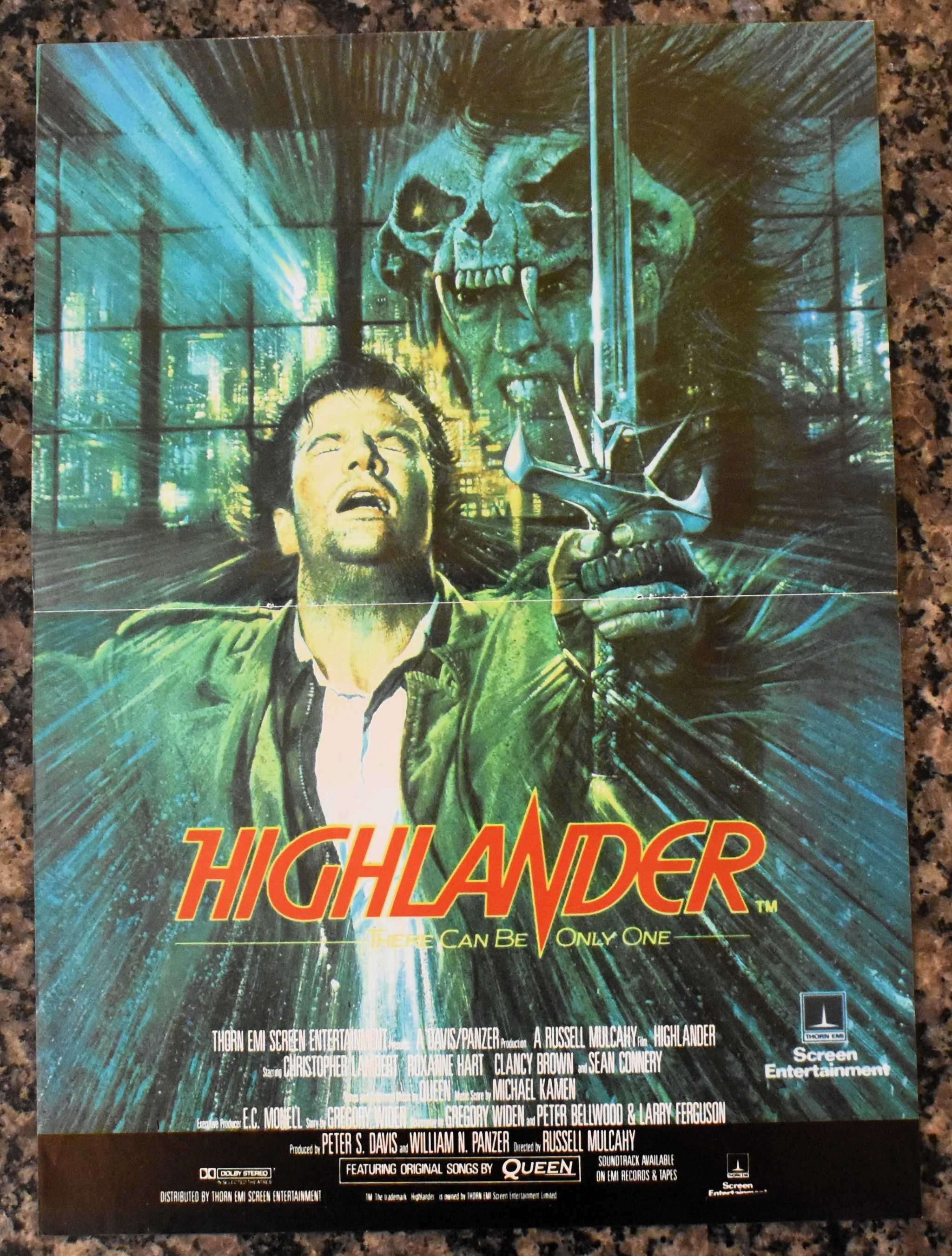 Cinema: Poster "Highlander" (1986)