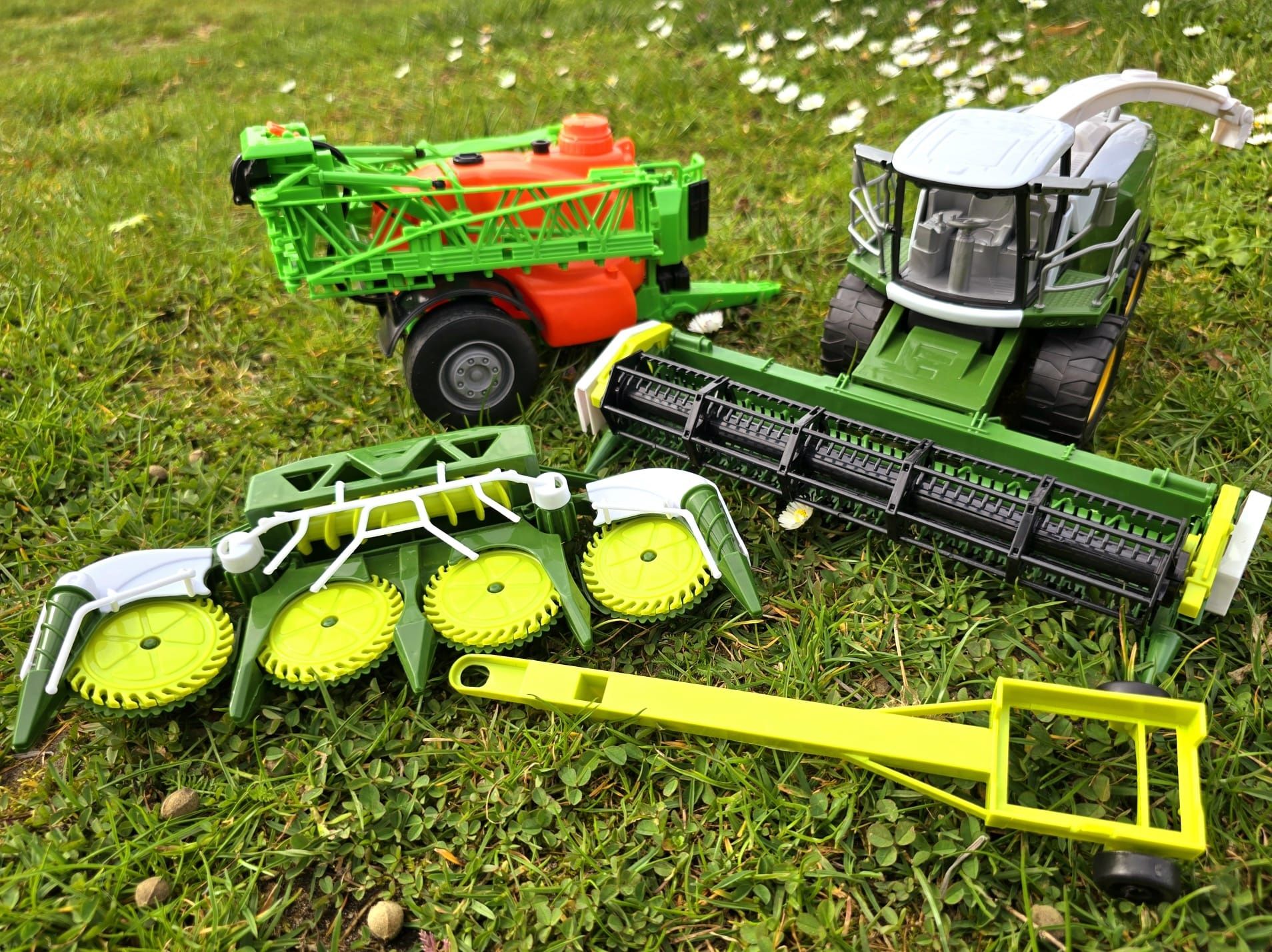Nowy duży zestaw Maszyny Rolnicze + Kombajn - zabawki