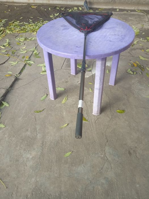 Подсак Трёх угольный складной легко складываеца лёгкий