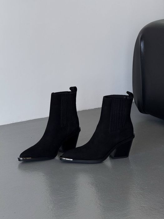 Жіночі черевики КОЗАКИ.Натуральна замша та шкіра