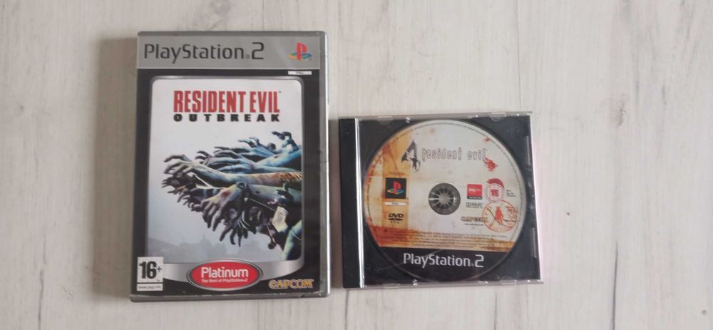 Zestaw gier PlayStation 2 Resident evil 4 i outbreak PS2