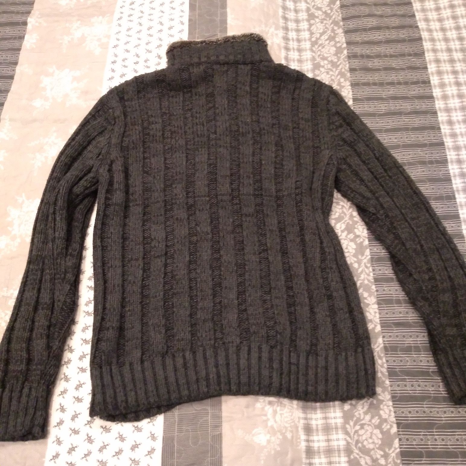 Sweter męski gruby, ocieplany