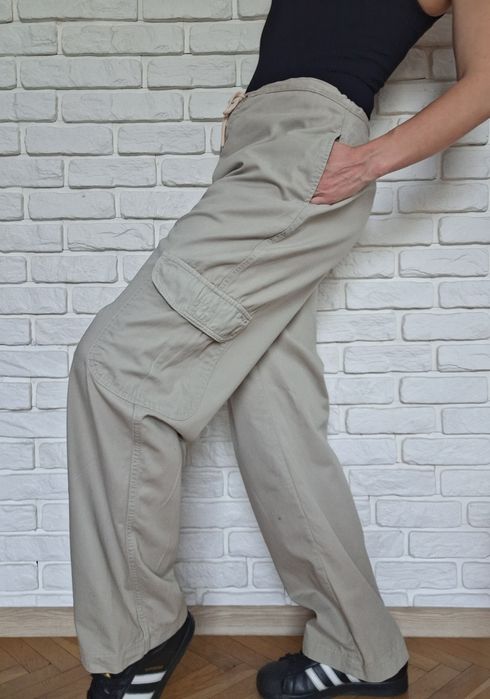 Super Cargo Pants 44 Spodnie Bojówki z wysokim stanem XXL