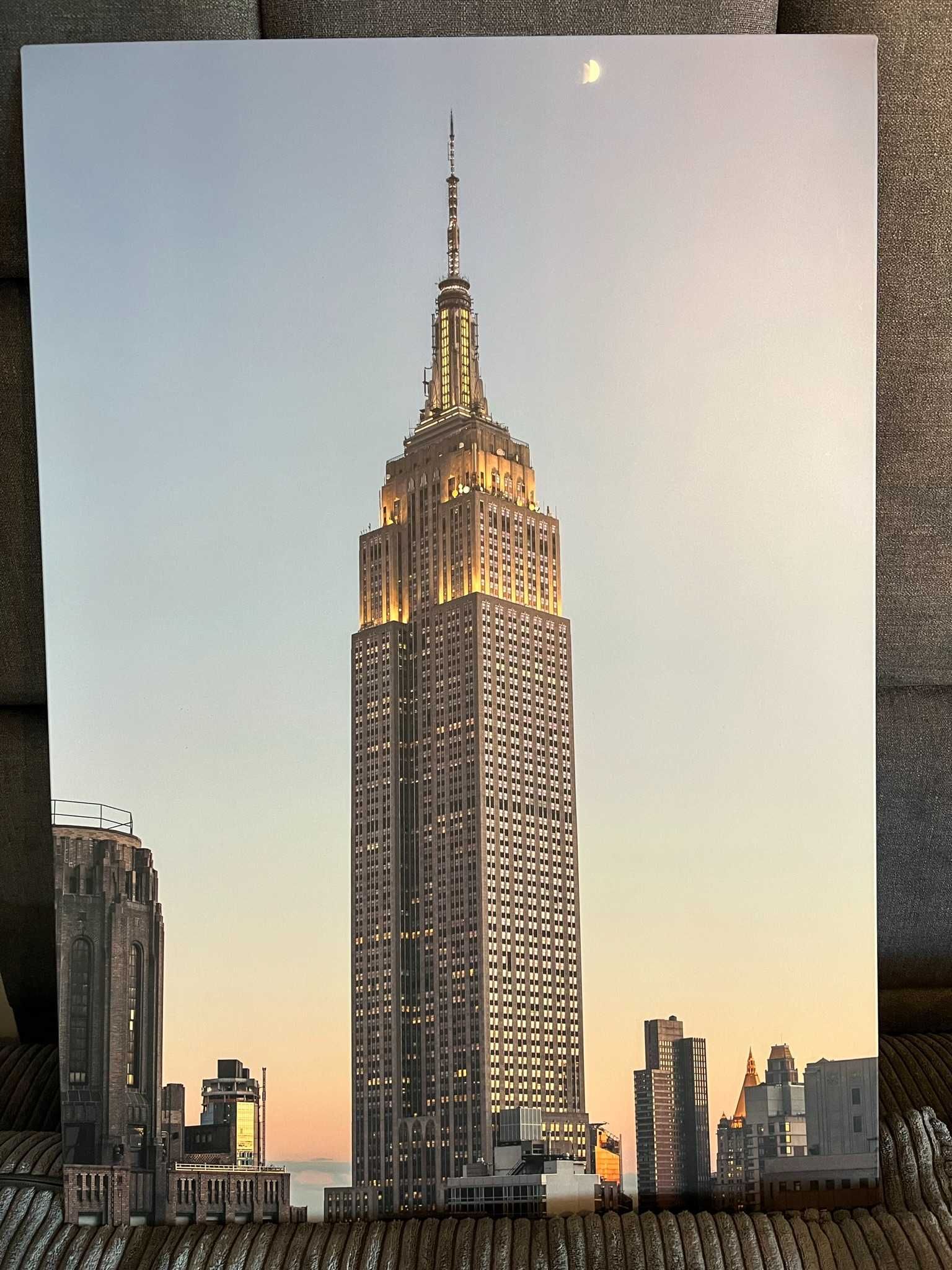 3x Plakat obraz z metalu malowany New York