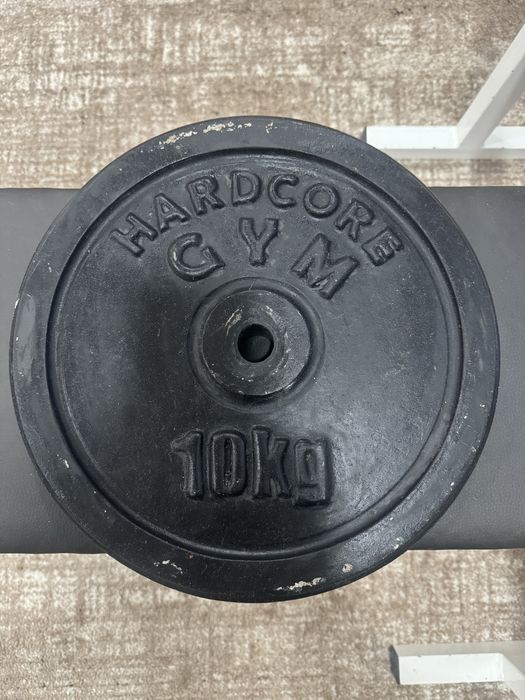 Лавка зі штангою + гантелі (диски гранілітові, не метал)