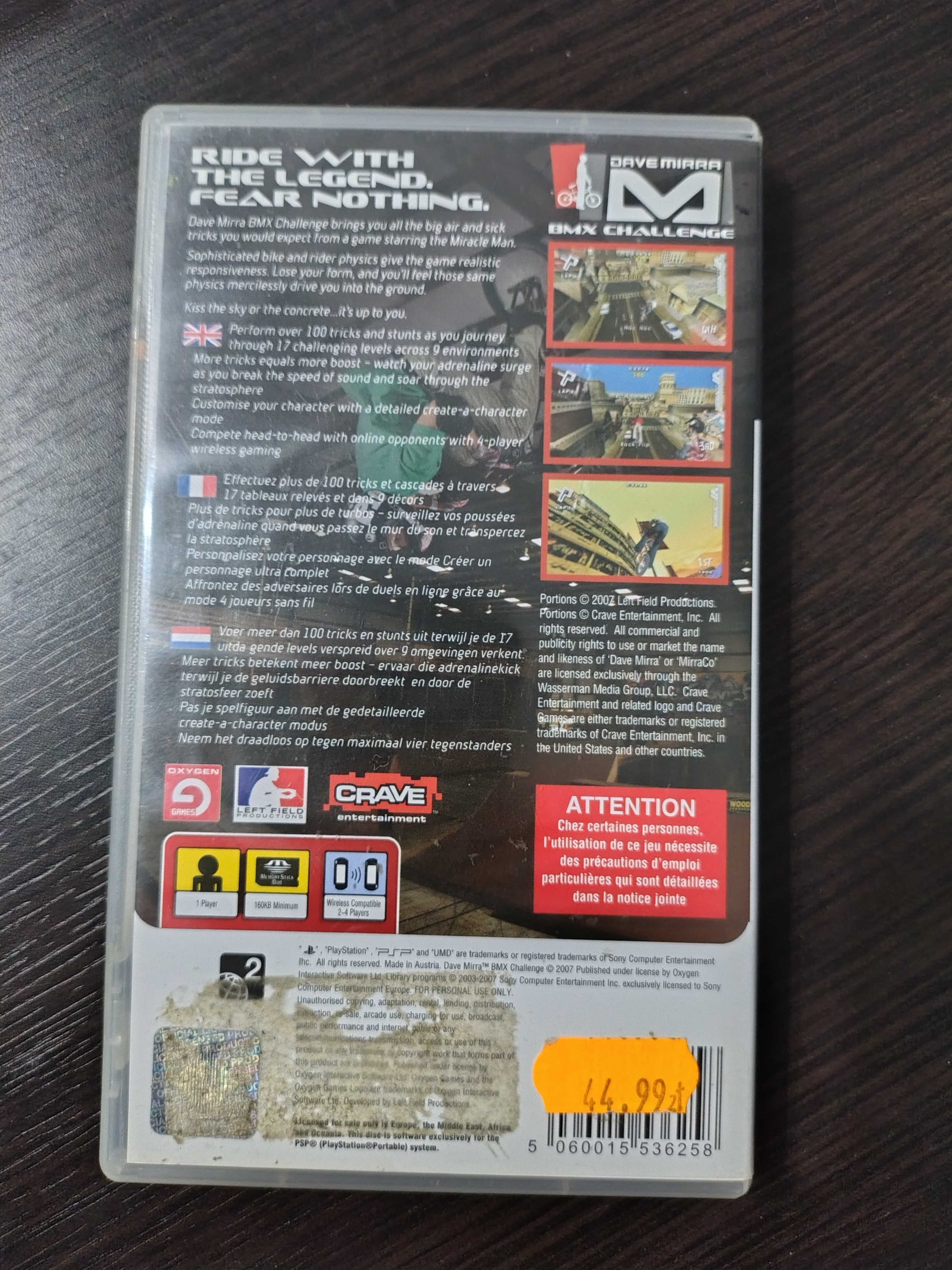 Dave Mirra BMX Challenge Sony PSP