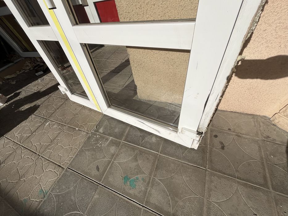 Металопластикові двері подвійні розмір 1400/1970