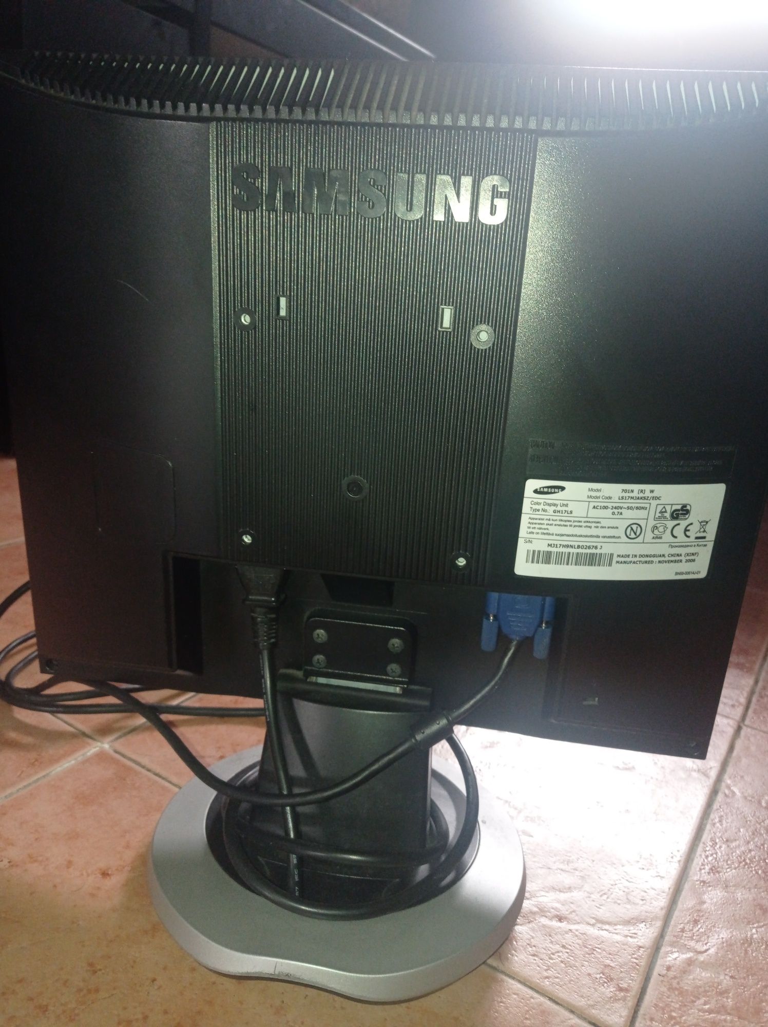 Monitor pc Samsung 701N