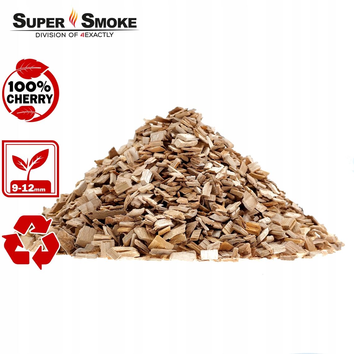 Zrębki Wędzarnicze SuperSmoke CHERRY KL-10 (9-12mm) Large 4L Kraft