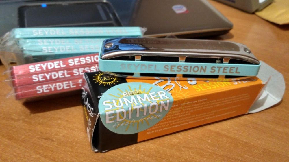 губна гармошка Seydel Blues Session Steel , Seydel 1847  Bb , C, A, LC