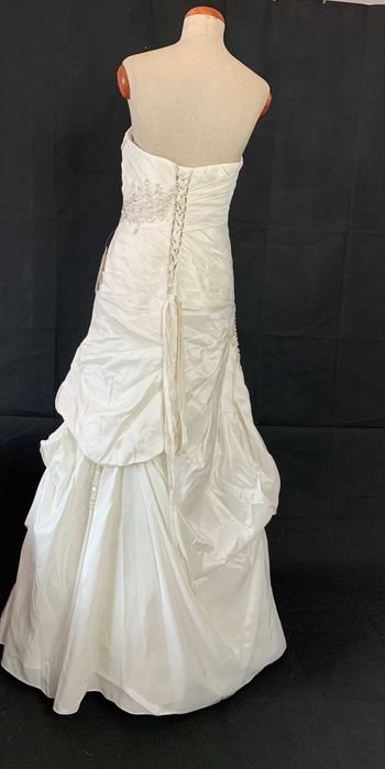 Nowa suknia ślubna z metką Lohrengel 40 L ivory glamour linia a satyna