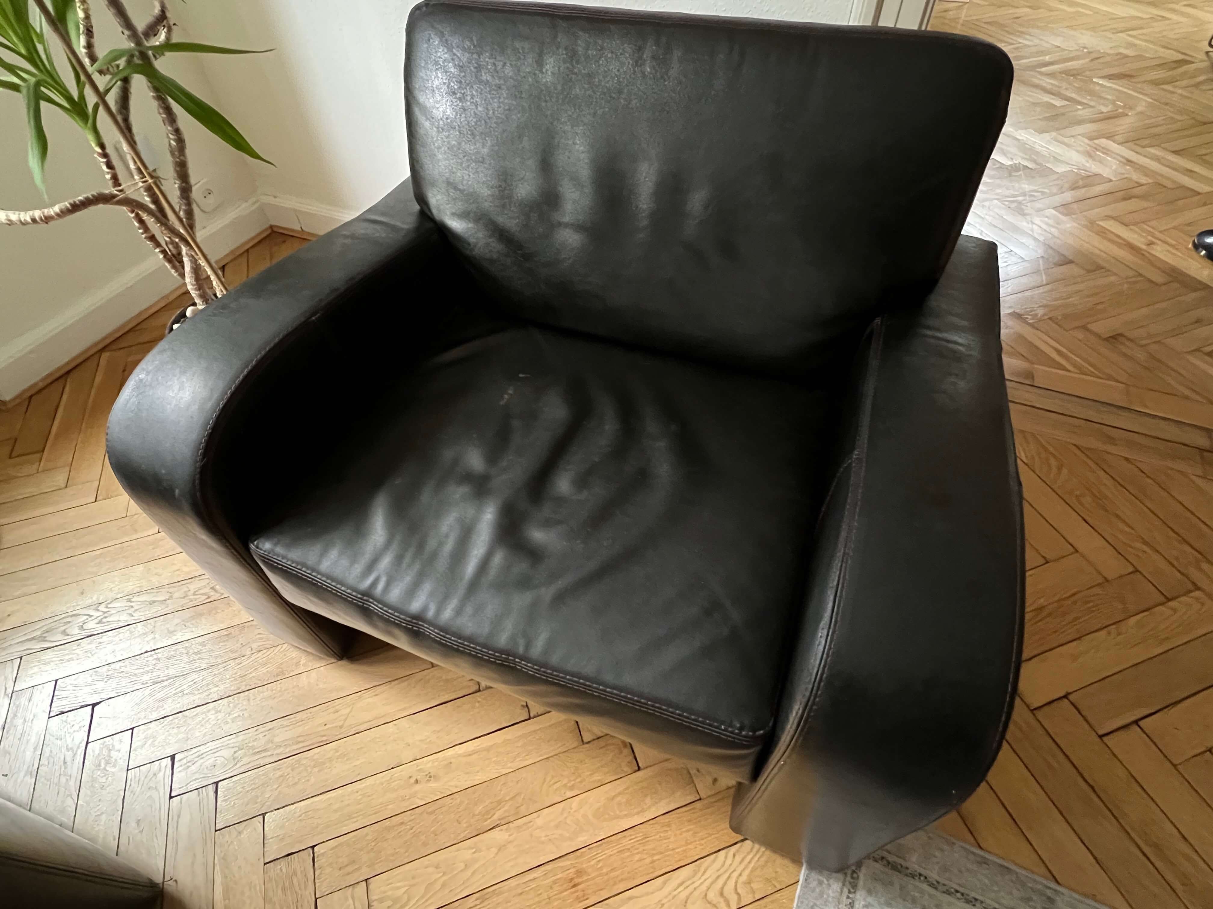 sofa 2 osobowa i fotel - skóra / AlmiDecor