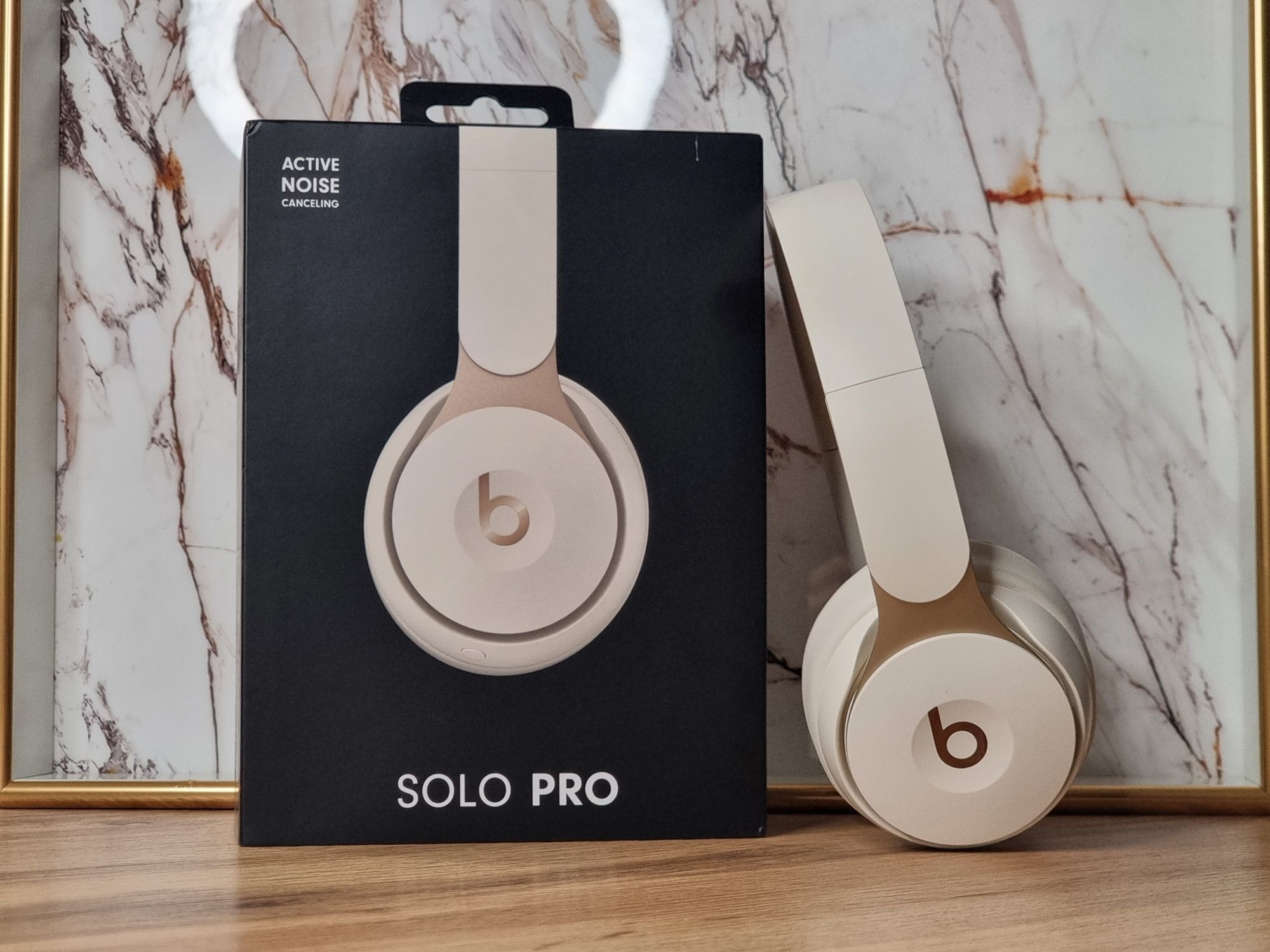 Słuchawki Beats Solo Pro Wireless bezprzewodowe gold white