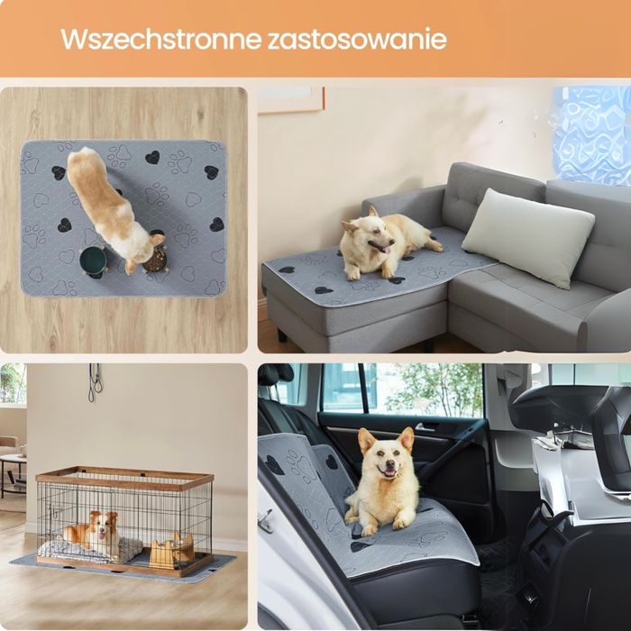 MATA DLA PSA wielorazowa chłonna podkład legowisko wodoodporna 2 SZT!