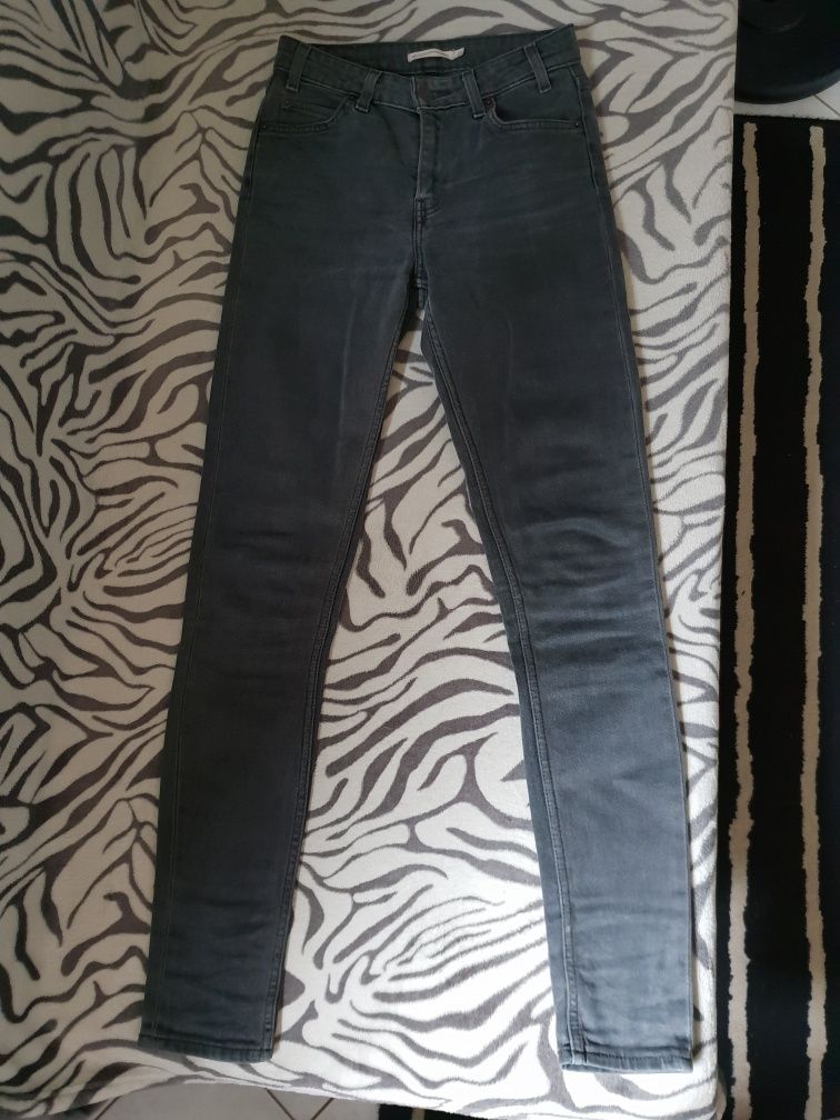 Jeansy Levi's, W25 L32, 721 Vintage high rise skinny, wysoki stan