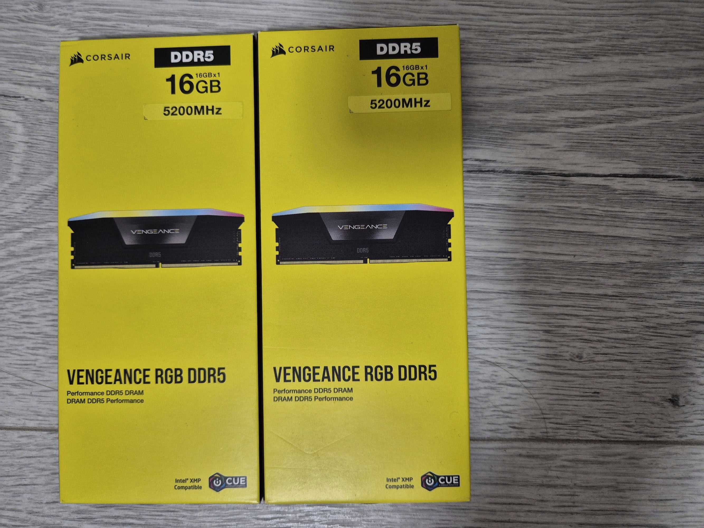 нова пам'ять DDR5 32GB (2x16) 5200MHz Corsair Vengeance RGB. Trade-IN