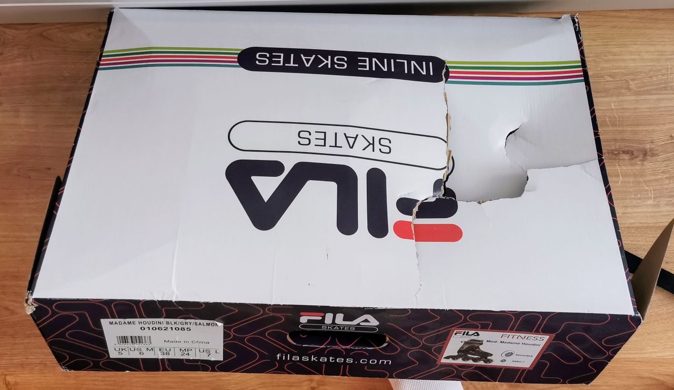 Rolki Fila Houdini X | Rozmiar 38 | Stan jak nowe