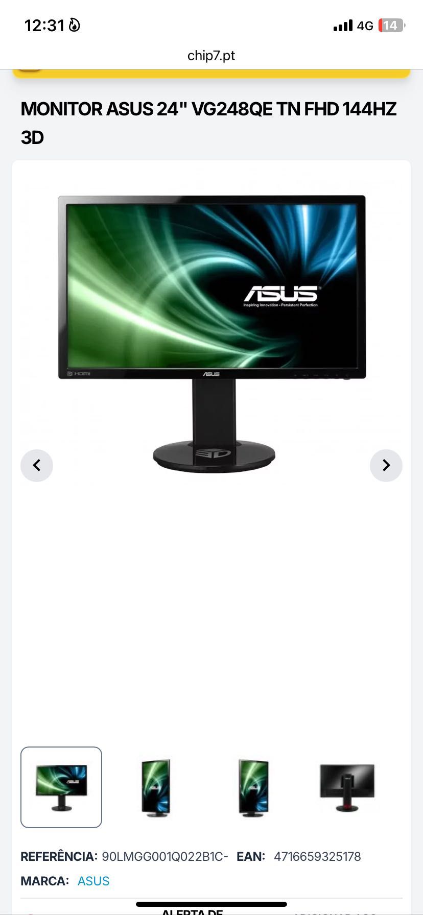 Monitor asus 144hz ! Para game e stream