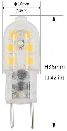 Lâmpadas LED 12v 3W NOVAS de casquilho G6/35 cor branco frio 6.000K